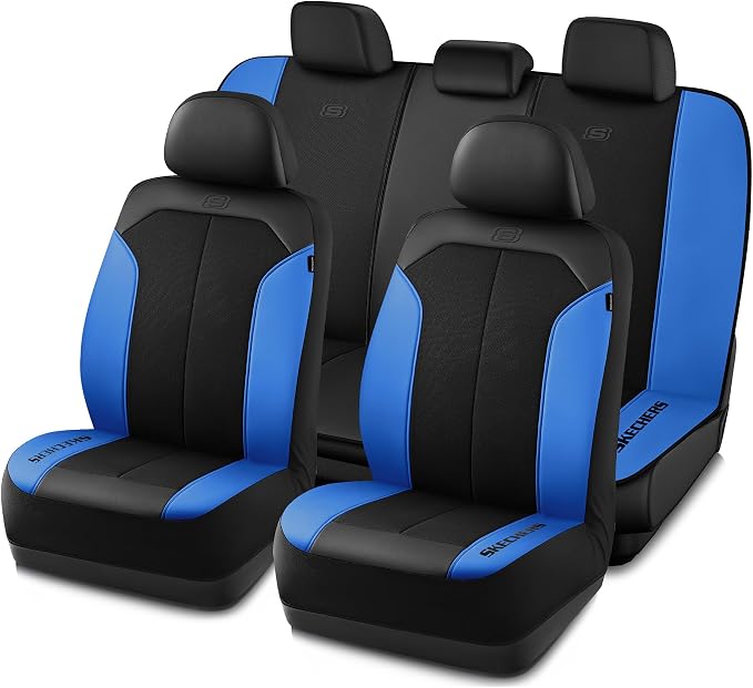 Skechers Car Seat Covers,GOGA Mat Oxford Cloth Seat Covers,Waterproof Car Seat Covers Full Sets,Automotive Universal Fit Seat Cover for Most Cars, Suvs, Trucks,Blue by Unknown