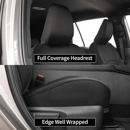 EKR Rav4 Seat Covers Custom Fit for Toyota Rav4 (Hybrid) Woodland/Limited 2026,Car Seat Cover Full Set for SUV,Neoprene(Black) - Image 2