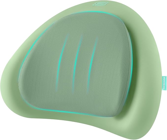 Skechers Lumbar Pillow Premium Memory Foam, Double-Layer-Office Chair Cushion for Tailbone Pain Relief,Butt Pillow for Office Chair,Car seat Cushion,Long Sitting Office Workers,and Car Drivers,Green by Unknown