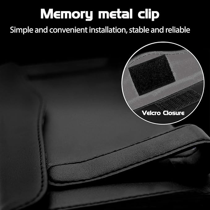 Bling Car Sun Visor Tissue Box Holder, Rhinestone PU Leather Crystal Sparkling Napkin Holder, Backseat Paper Towel Cover Case Car Accessories for Women (White) - Image 4