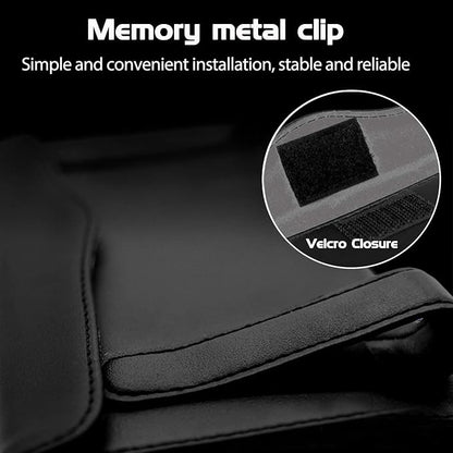 Bling Car Sun Visor Tissue Box Holder, Rhinestone PU Leather Crystal Sparkling Napkin Holder, Backseat Paper Towel Cover Case Car Accessories for Women (White) - Image 4