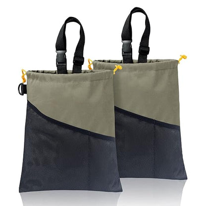 GNEGNI 2PCS Hanging Car Garbage Can - Waterproof Leakproof Trash Bag | Car Trash Can with Durable Leakproof Lining, Keeps Vehicle Clean and Neat by GNEGNI