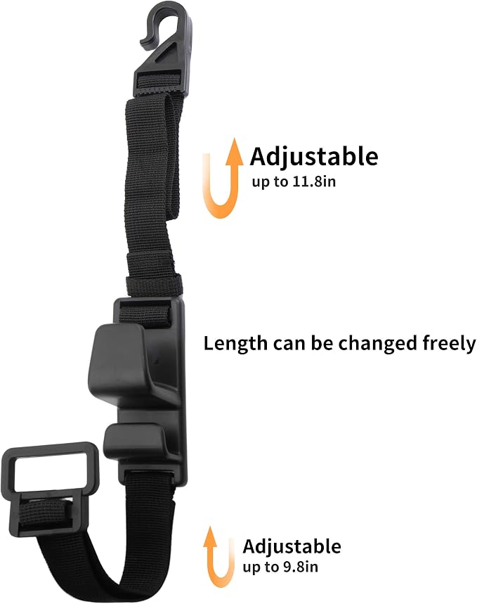 2-Pack Headrest Hooks for Car Universal Interior Auto Vehicle Back Front Seat Hanger Holder Organizer for Handbags Purses Coats and Grocery Bags - Image 2