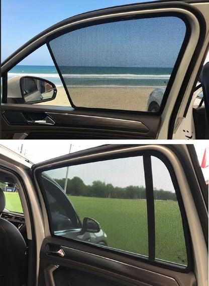 Car Window Shade for Kids Side Window Sun Shade for Tiguan 2018-2022 2023 Magnetic Curtain Sun UV Protection Covers for Baby Sleeping Auto Accessories,Front-Window+Rear-window-4PCS - Image 3