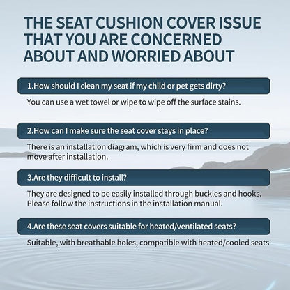 Stinger Car Seat Covers Fit for Kia Stinger 2018-2023, Premium Full Coverage Leather Automotive Seat Protectors, All Seasons Waterproof Breathable, Airbag Compatible, 2 Front Seats, Red & Black - Image 8