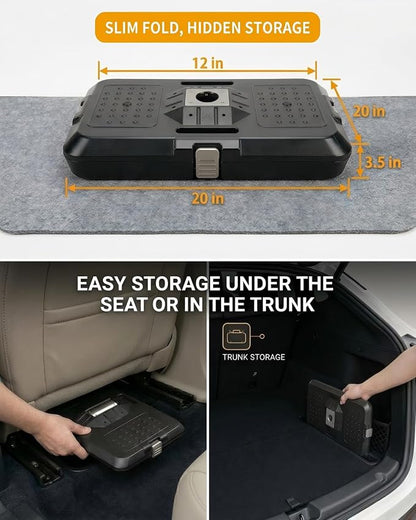 Car Seat Tray Table - Height Adjustable Laptop Desk & Eating Tray for Vehicles | Universal Multi-Function Travel Workstation for Front & Back Seats for SUV, Truck, & RV - Image 7