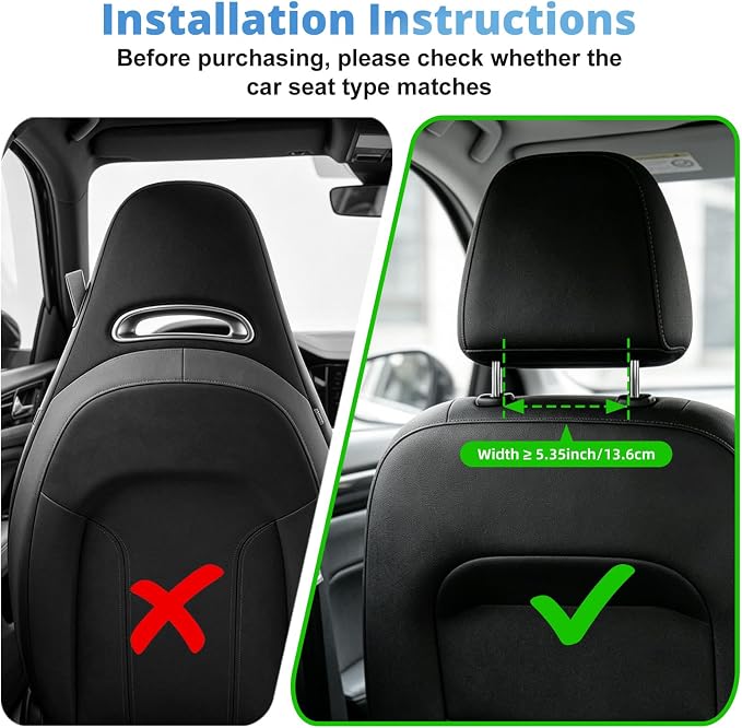 USB Car Seat Fan for Backseat - 3 Speeds (No Battery, Not Rechargeable) | Quiet Mini Portable Neck Fan for Car Accessories, Cooling Fans for Baby Kids Rear Facing, Carseat Fan for Jeep SUV Van Truck - Image 3