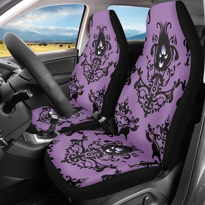 Halloween Front Car Seat Covers Set of 2, Soft Breathable Seat Protectors for Front Seats, Universal Fit for Most Cars, SUVs and Sedans - Image 3