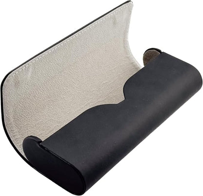 | Magnetic Leather Glasses Case for Cars | Adhesive Mount Sunglasses Holder with Contrast Stitching | Stylish and Functional Design | Fits Tesla Models for Secure Storage and Easy Access - Image 9