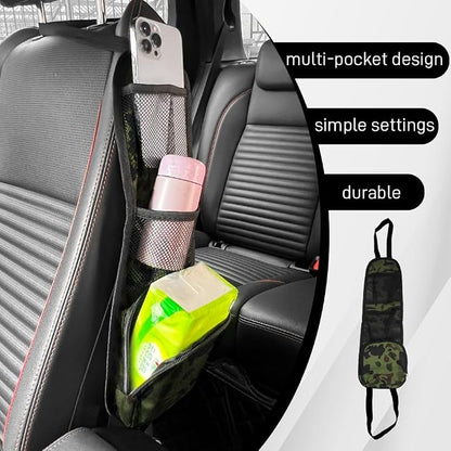 Car Seat Side Organizer, Seat Side Storage Pocket, Multifunctional Mesh Net Pocket, Car Multi-Pockets Backseat Organizer Side Hanging Bag for Storage Coins, Cell Phones, Glasses (Green, 1PCS) - Image 6