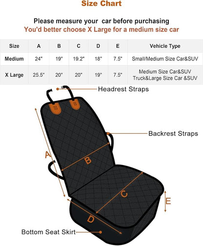 Car Front Seat Covers for Dogs Captain Chair Seat Covers Pet Car Seat Cover Car Seat Protector for Dogs Bucket Seat Cover - Image 2