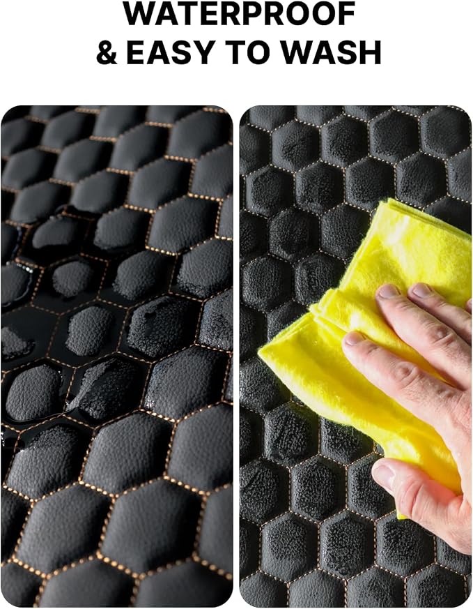 Set Seat Back Organizer & Car Seat Protector Hexy Waterproof & Non-Slip Protector for Child Car Cushion for Leather and Fabric Seats (Hexy 2pcs) - Image 7