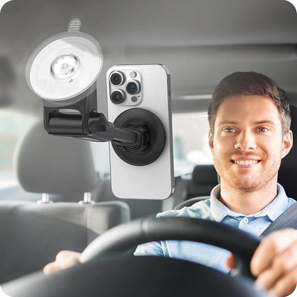 APPS2Car Magnetic Car Mount for MagSafe, Dashboard and Windshield Holder | Adjustable Telescopic Arm for Optimal Viewing - Image 5