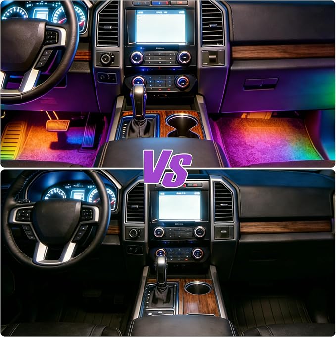 car led Lights Interior,car Ambient Lighting,Inside Lights for car,APP Control 16 Million Colors Music Sync,DIY Mode Multicolor led Lights for car Interior,Trucks,SUVs,12V Power - Image 6