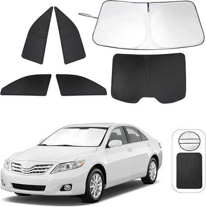 TINGLU Window Shades for Toyota Camry 2007-2011 Accessories Car Side Full Windows Windshield Sun Shade Sun UV Rays & Privacy Protection for Camping,Napping,Relaxing 6PCS by TINGLU
