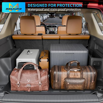 Floor Mats & Trunk Mat for 2013-2024 Toyota 4Runner 5 Seat | Fit without Sliding Tray, TPE All Weather Floor Liner Trunk Mat Cargo Mat Cargo Liner 4 Runner Accessories - Image 7