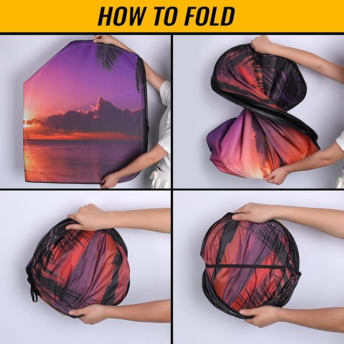 Car Windshield Sun Shade, Foldable Reflective UV Front Sunshade | 57" x 31", Sun Visor Blocks UV Rays & Keep Cool for Cars Interior, Fits Sedans, SUVs & Trucks, Foldable & Easy Storage - Image 3