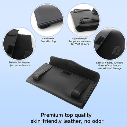 Car Tissue Holder for Visor with Lotion Facial Tissues Included | for Allergy Season & Sensitive Skin,Slim Visor Tissue Holder,Easy-Access Car Napkin Holder for Parents,Commuters & Road Trips - Image 8
