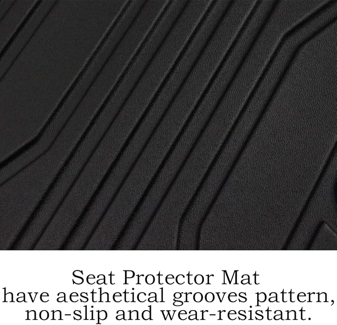 BestEvMod Vehicle Mat Cargo Liner Compatible with Mustang Mach E 2021-2026 Accessories Second Row Seats Back Protector Cover All Weather Pet Mat(Rear Seat Back Protector) 3 Openings - Image 2