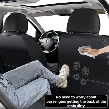 Car Seat Cover Full Set Sets, Universal Car Seat Covers for Cars, Premium Waterproof Leather, Protect & Upgrade Car Interior, Compatible with Airbags, Easy to Install & Clean Up - Image 5