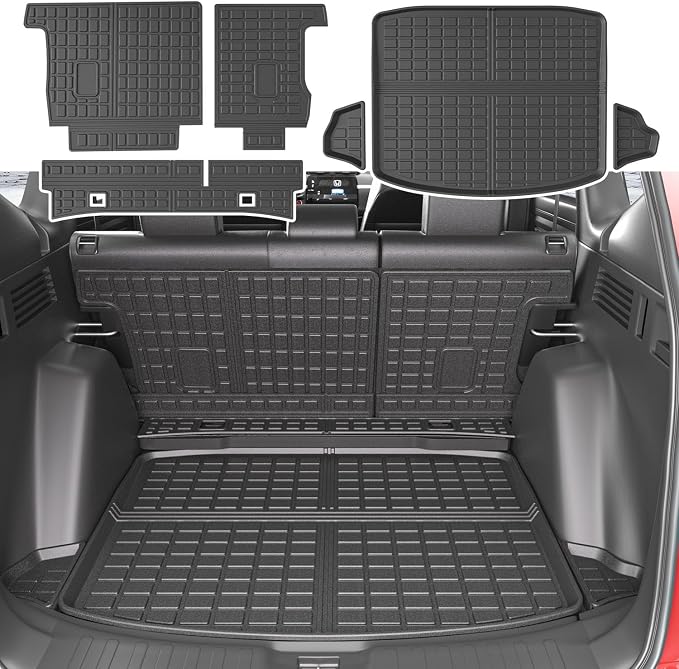 xipoqix Cargo Mat Backrest Mat Compatible with 2017-2022 Honda CRV | Cargo Liner Back Seat Protector Trunk Liner Replacement for 2017-2022 Honda CR-V Accessories(Trunk Mat+Backrest Mat) by xipoqix