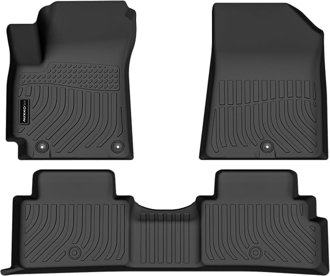 AUXKO All Weather Floor Mat for Kia Soul 2026 2025-2020 | High Wall,All-Weather,All Season,Odorless,Anti Slip,Rain&Salt Resistant,TPE Material,Black,Accessories,Pet Friendly - Image 2
