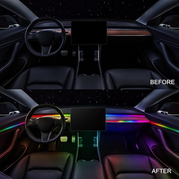 Dreamcolor Acrylic Interior Car LED Strip Light 43-inch, which fit for dreamcolor Main Controller Connects and sub-Controller kit (not Including), Not Applicable dreamcolor 1 Lights - Image 4