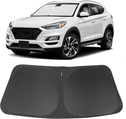 Windshield Sun Shade for 2016-2021 Hyundai Tucson Accessories | Full covered for windshield, Foldable & Durable, Block UV Rays, Reduce Heat, Easy to install, Keep Car Cooler by LHFLIVE