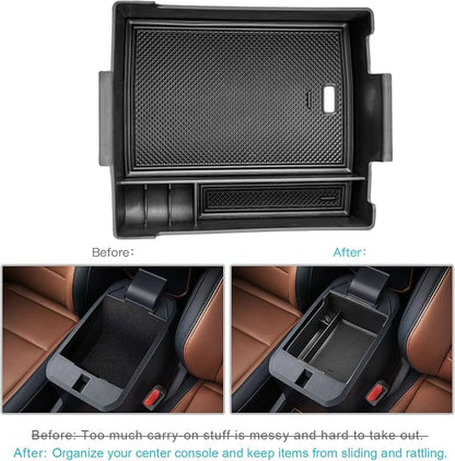 CDEFG Maverick Center Console Organizer for 2022 2023 2024 2025 2026 Ford Maverick Truck Accessories Central Console Armrest Tray Storage Box Insert Tray Coin Container - Image 2