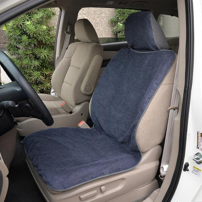 BDK UltraFit Waterproof Towel Seat Covers for Cars - 1 Piece Washable Cloth Car Seat Cover Towels Front Seats - Sweat Seats Protector for Gym, Swimming, Surfing, Running - Universal Fit for Most Cars - Image 3