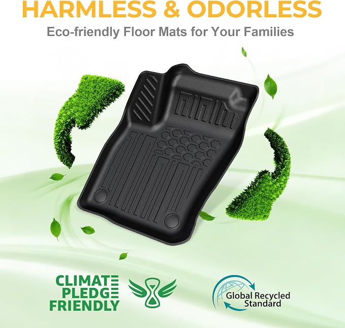 Floor Mats for 2014-2019 Toyota Corolla Sedan Accessories | Full-Coverage Set with Cargo Liner, Odorless & Durable, All-Weather Protection, 3D Laser Fit, Easy to Spray Clean - Image 7