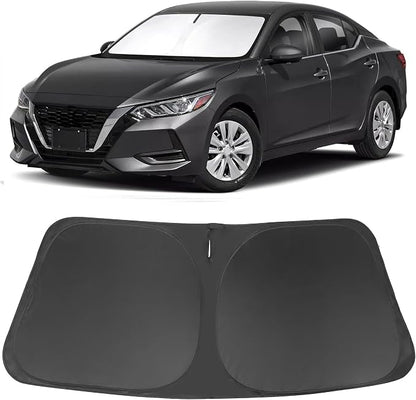 Windshield Sun Shade for 2020-2025 Nissan Sentra Accessories | Full covered for windshield, Foldable & Durable, Block UV Rays, Reduce Heat, Easy to install, Keep Car Cooler by LHFLIVE