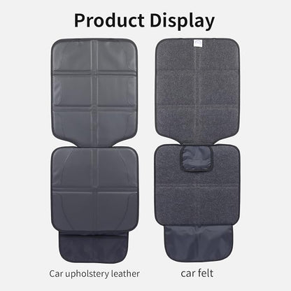 Car Seat Protector,Extra Thick Car Seat Covers Non-Slip Waterproof Mat Pad Leaving No Imprints Marks for Child Baby Pet Truck SUV Automobile (Black-A) - Image 8