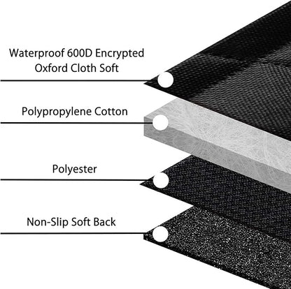 Dog Car Seat Cover, Waterproof Nonslip Pet Seat Cover for Back Seat with Storage Pockets Mesh Visual Window, Heavy Duty Scratchproof Pet Dog Seat Cover Hammock for Cars Trucks and SUVs - Image 7