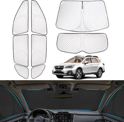 XCBYT 2021-2024 Outback Window Shades, Blackout Sun Insulated 8PCS | 6-Layer blocks heat for lunch breaks, camping. keep full privacy/car cool, Tuck into frames to prevent falling when door open - Image 8