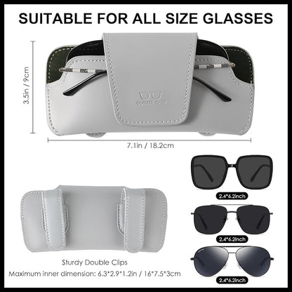 Sunglass Holder for Car Visor Glasses Case Non-Slip Clip Universal for Sunglasses Eyeglasses Car Interior Accessory - Image 6