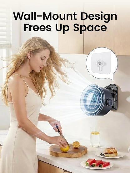 Clip on Fan, Rechargeable USB Fan with Sturdy Clamp, LED Display, 100 Speeds, 3000mAh Battery, 360° Rotation, 5.5 Inch Portable Fan for Stroller Bed Camping Treadmill Car Black - Image 8
