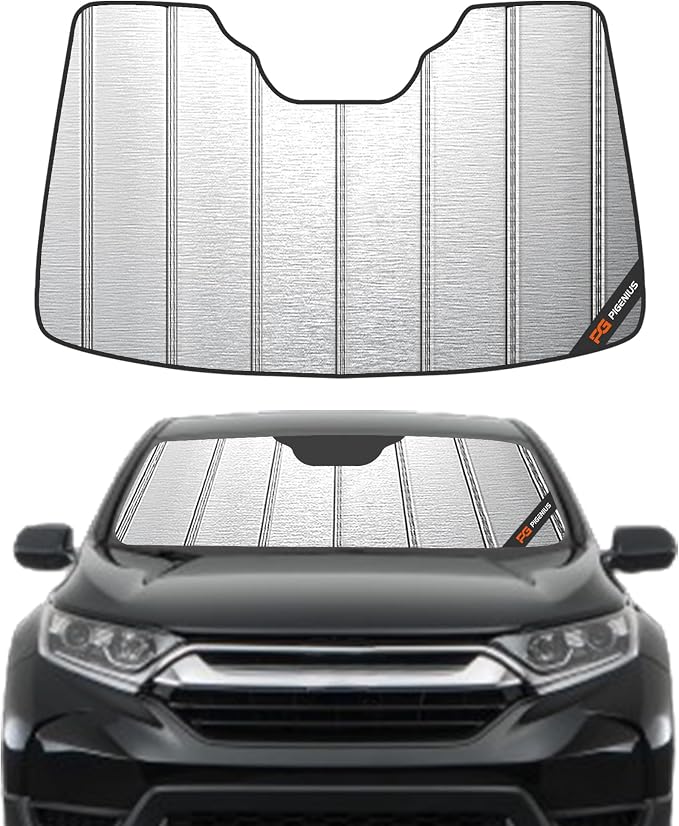 Pigenius Windshield Sunshade for 2023-2026 Honda CR-V, Metallic Silver Finish by Pigenius