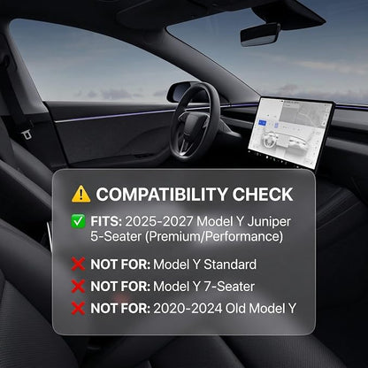 Cargo Liner for Tesla Model Y Juniper Trunk Mat Frunk Front & Rear Trunk Tray Mats All Weather Protector Anti-Slip TPE Accessories 2025 2026(3PCS) - Image 2