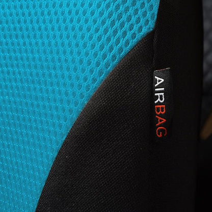 Flying Banner Car Seat Covers Front Seats and Rear Bench Mesh Fabric Rear Bench Split Polyester Cover Easy Installation SUV CAR Woman Lady Femal (Full Set, Black Mint Blue)… - Image 6