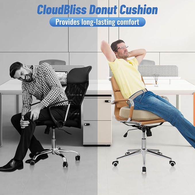 CloudBliss Donut Pillow Stadium Seat Cushion for Tailbone Pain Relief and Hemorrhoids, Memory Foam Seat Chair Cushion, Portable Seat Cushions for Bleachers, Car, Home & Office - Image 4