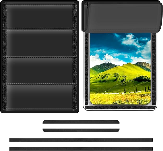 RV Door Window Shade Cover 25" (L) x 16" (W), Foldable Hook&Loop Design, RV Blackout Window Cover with UV Protection, Waterproof Fabric, Reflective by Veharvim