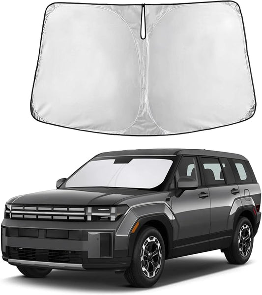 Autovir Windshield Sun Shade Fit for 2024 2025 2026 Hyundai Santa Fe | Sunshade, Front Car Window Shades Sun Visor, Blocks UV Rays & Heat, Car Accessories by Autovir