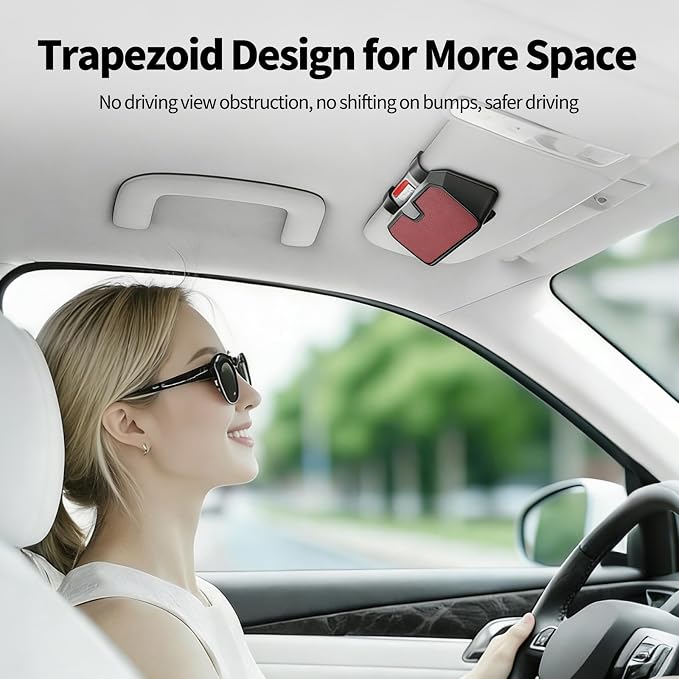 Sunglasses Holder for Car Visor Leather Eyeglasses Organizer Case for BMW X3 X5 X7 X1 3 4 2 5 Series Accessories - Image 3