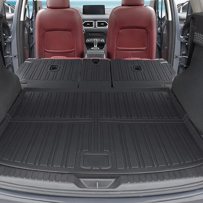 Floor Mats for 2017-2025 Mazda CX-5 Accessories | Full-Coverage Set with Cargo Liner & Backrest Protector, Odorless & Durable, All-Weather Protection, 3D Laser Fit - Image 6