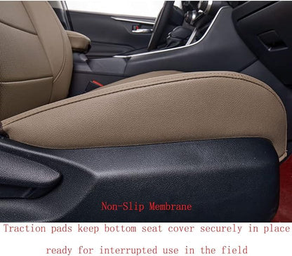 EKR Car Rogue Seat Covers 2021-2026(Not for PHEV),Leatherette Full Set | Custom Fit for Nissan Rogue(Not for PHEV)2021 2022 2023 2024 2025 2026,Faux Leather(Sand Beige) - Image 2