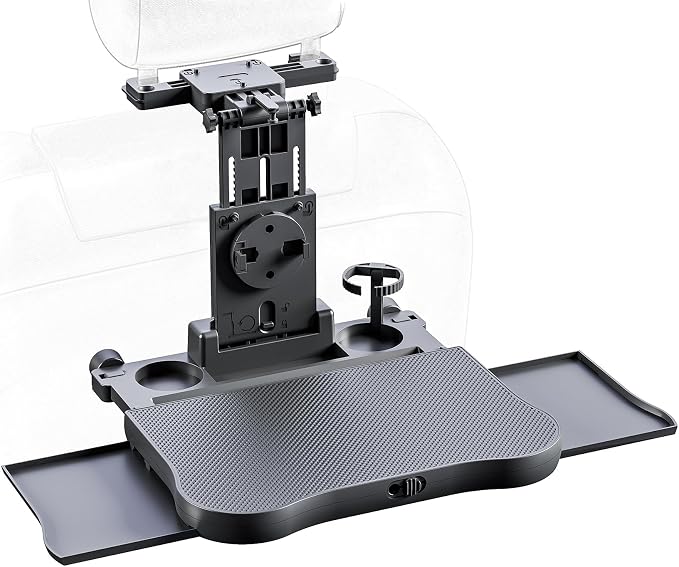 Car Steering Wheel Tray Back Seat Tray,Extension Steering Wheel Desk Car Food Eating Tray Table,Car Laptop Desk with Phone/Tablet/Cup Holder for SUVs,Trucks & Vans by TueouMall