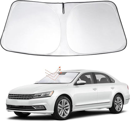 Windshield Sun Shade Sunshade for 2012-2022 Volkswagen Passat | Full covered for windshield, Foldable & Durable, Block UV Rays, Reduce Heat, Easy to install, Keeps Car Cooler by LHFLIVE
