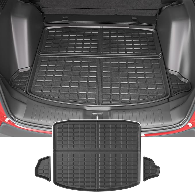 powoq Fuel Trunk Mat Compatible with 2017-2022 Honda CRV Cargo Mat All Weather Cargo Liner Replacement for 2017-2019 2020 2021 2022 Honda CRV Accessories (Fit 17-22 Fuel Model, Trunk Mat) by powoq