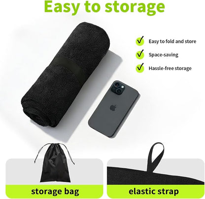 Leader Accessories Waterproof Towel Car Seat Cover, Front Bucket, Black | Universal Non-Slip, Fits Car Truck SUV, Machine Washable, For Dog & Kid, Pets, Yoga, Gym, Beach, Swimming, Outdoor Sports - Image 6